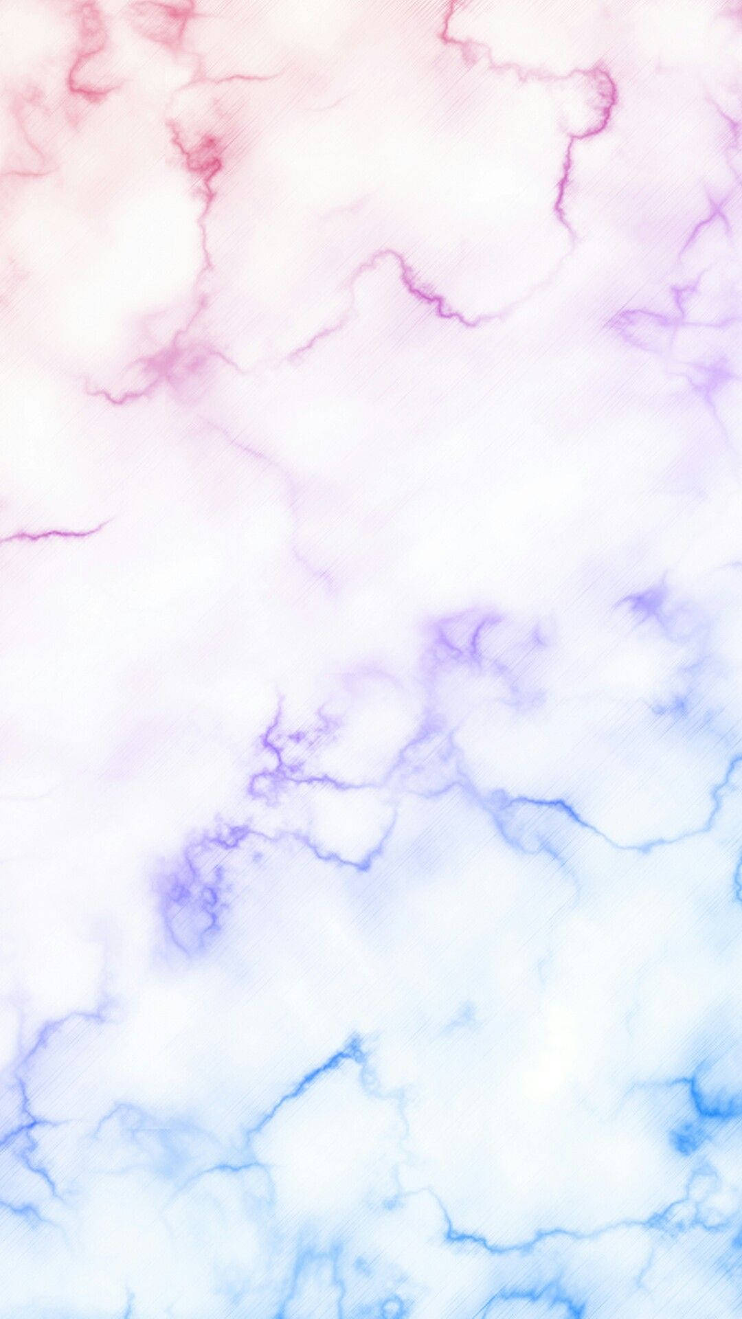 白色背景上帶有粉紅、紫和藍色漩渦的粉彩大理石紋理。