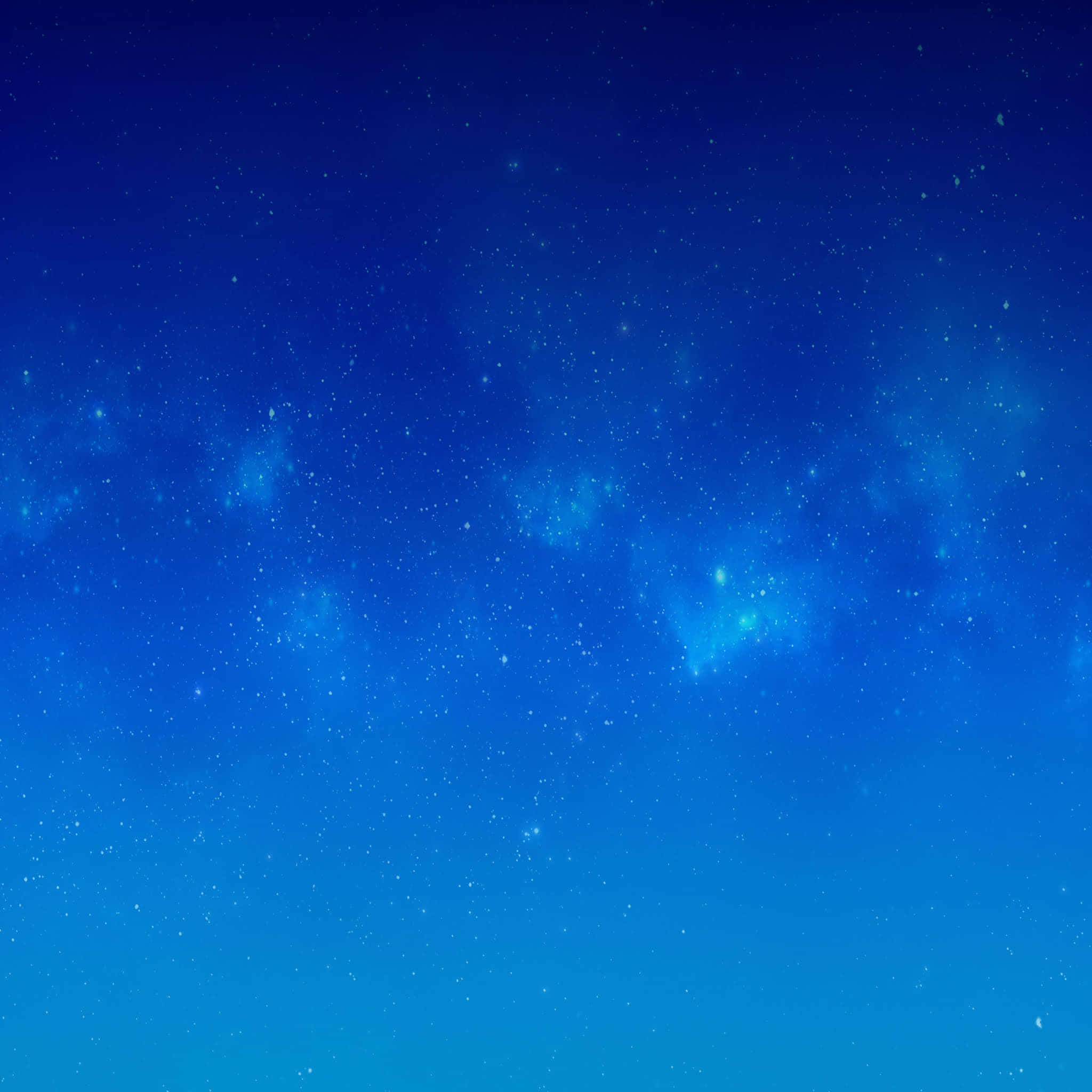 藍色天空與銀河繁星 壁紙 — 一片寧靜的漸變藍色夜空，充滿閃爍的星星和發光的星雲。