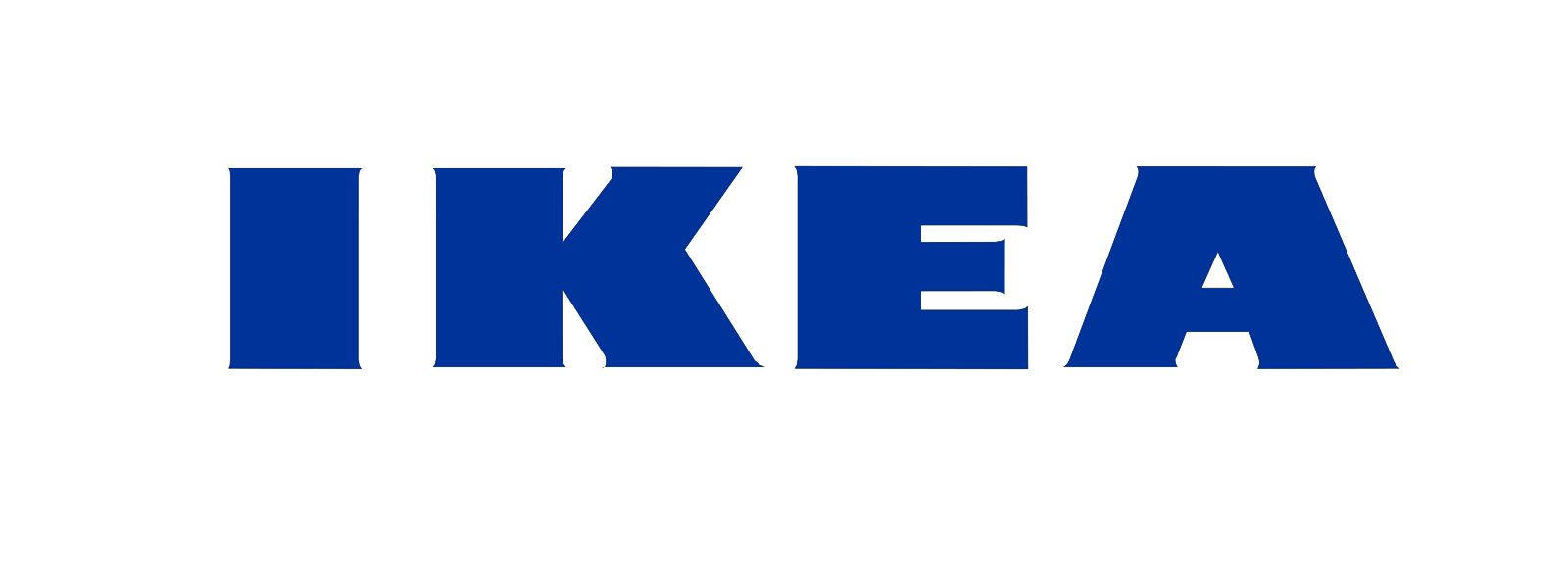 白色背景上的藍色 IKEA 標誌