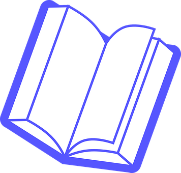 藍色打開書本圖標 壁紙