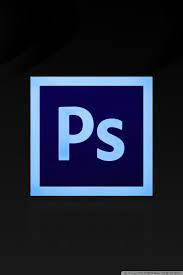 深色背景上帶有藍色光芒的 Adobe Photoshop 標誌