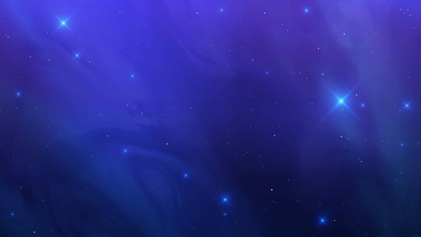 深邃藍色宇宙星雲，帶有發光的星星和旋轉的宇宙塵埃。
