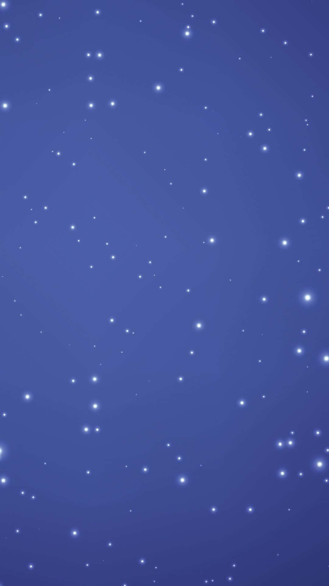 散落閃爍星星的深藍色夜空