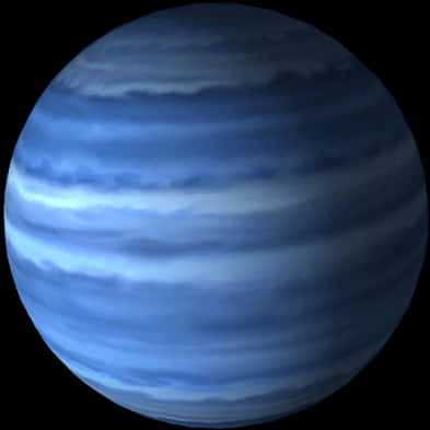 藍色氣態巨行星渲染圖 壁紙