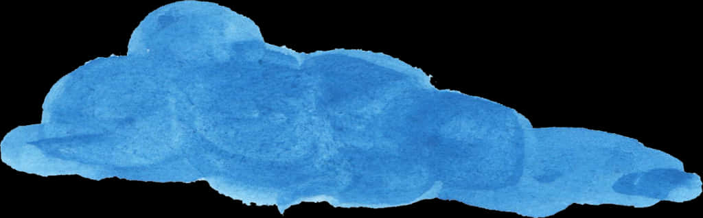 Png File Size - Watercolour Cloud Transparent