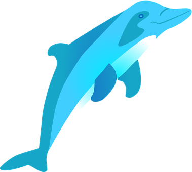 藍色海豚向量藝術