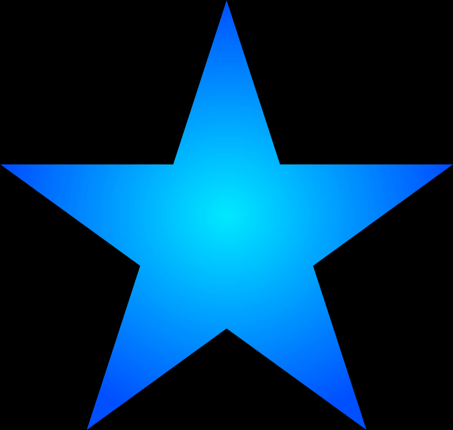 藍色星形圖標 SVG 文件