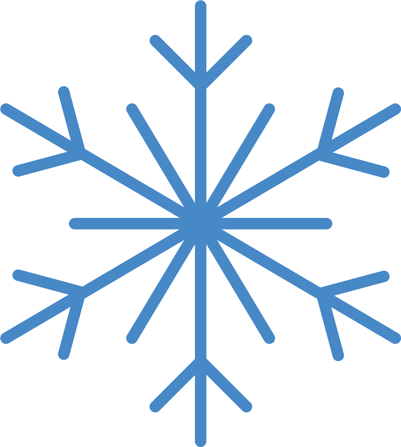 藍色雪花圖案 壁紙