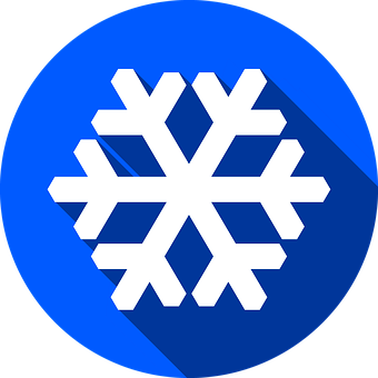 藍色雪花圖標 壁紙