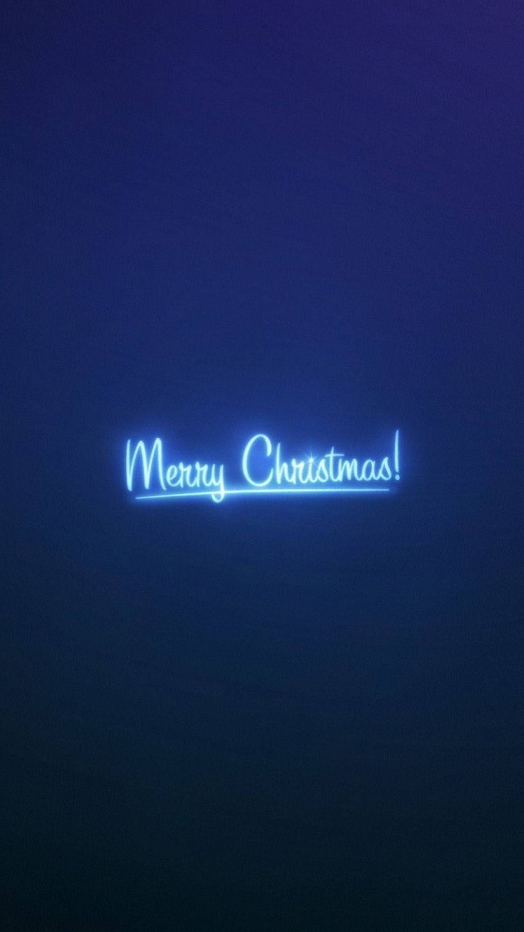深藍色背景上寫著 Merry Christmas 的霓虹燈牌