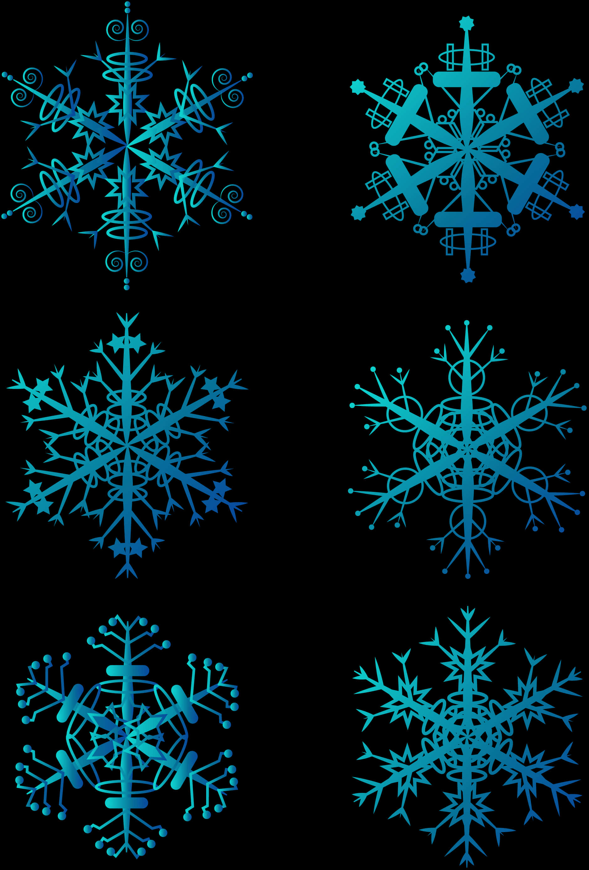藝術雪花設計系列 壁紙