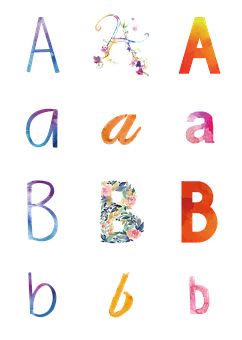 藝術風格字母設計 壁紙