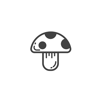蘑菇風格化圖標 壁紙