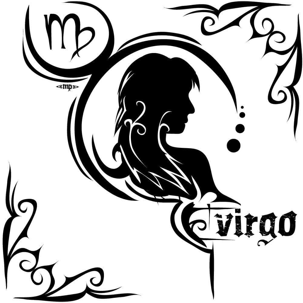 處女座女性的剪影 壁紙