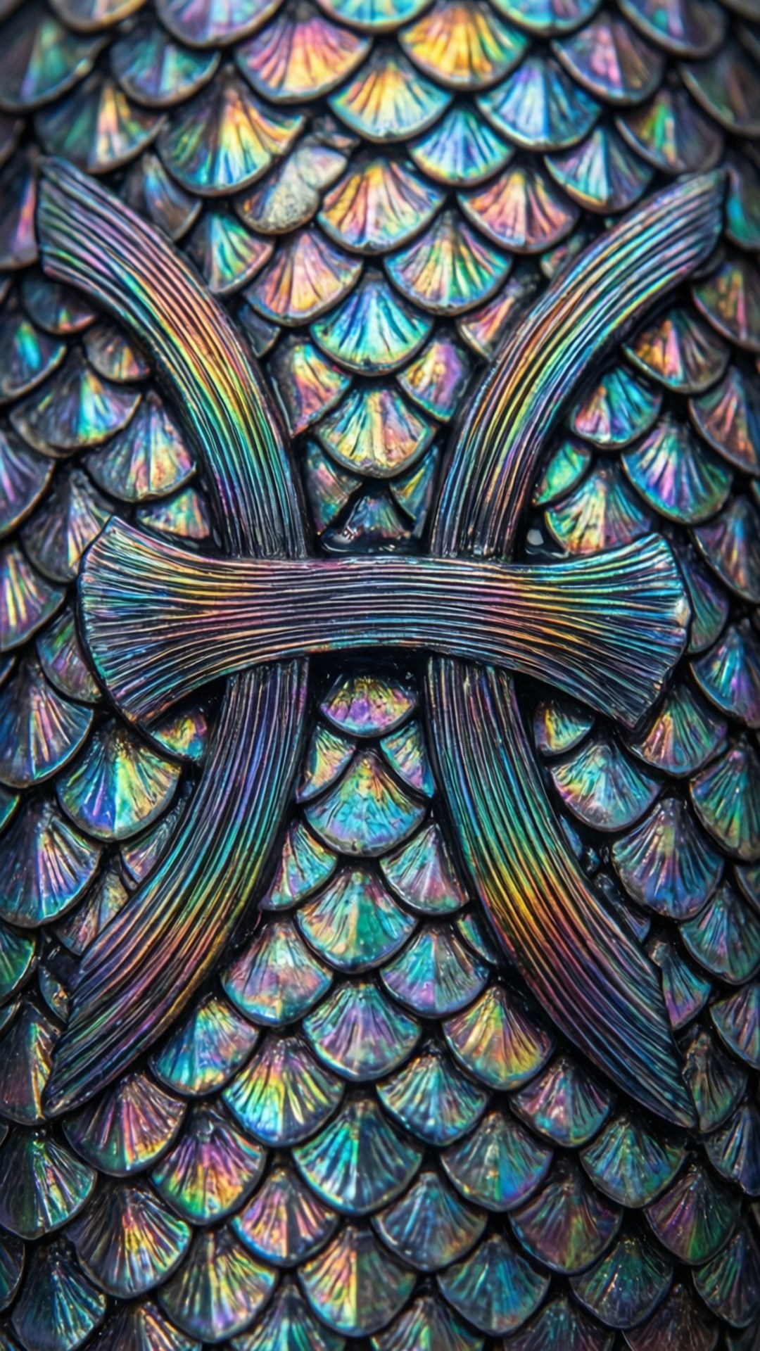 虹彩鱗片雙魚座 壁紙