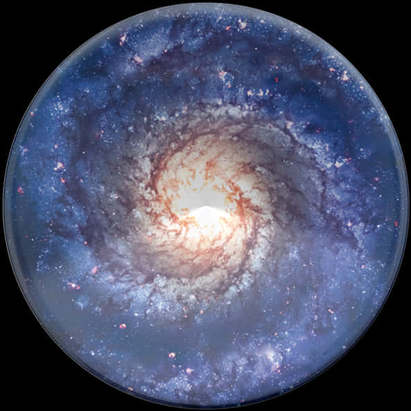螺旋星系中心景觀 壁紙