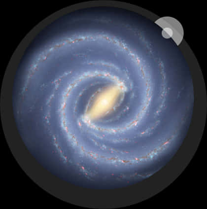 螺旋星系插圖 壁紙