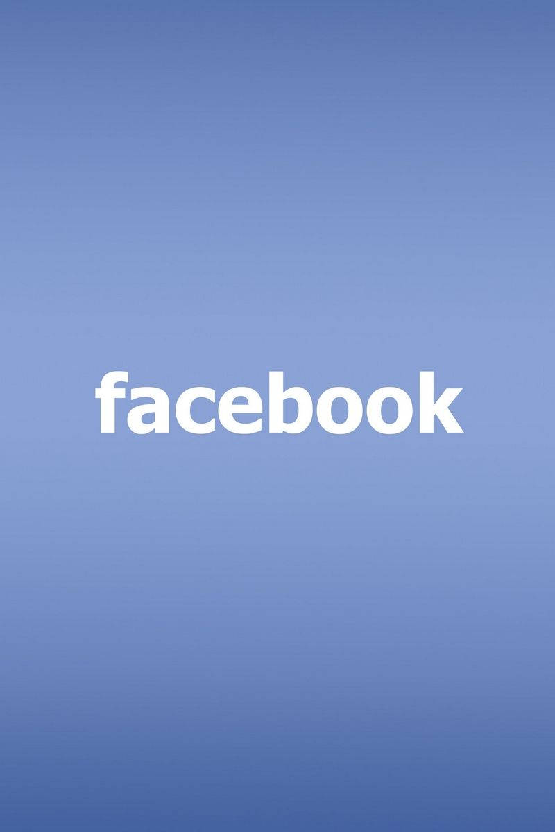 Facebook 標誌文字在藍色漸變背景上