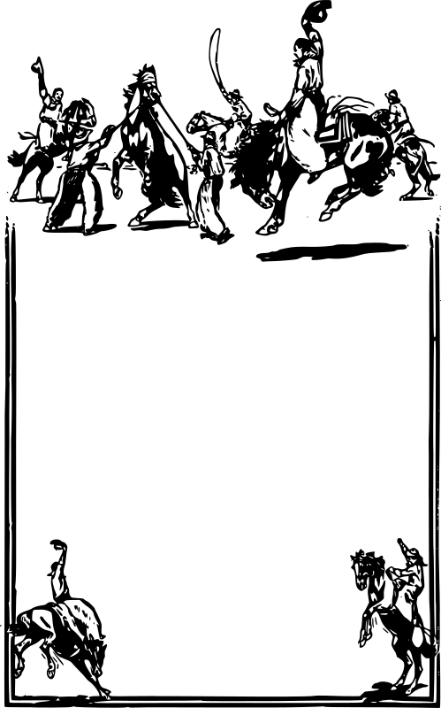 西部牛仔剪影 壁紙 — 純黑色背景，沒有可見的元素或細節。