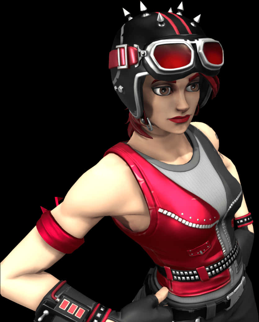 要塞英雄 紅色頭盔角色 壁紙