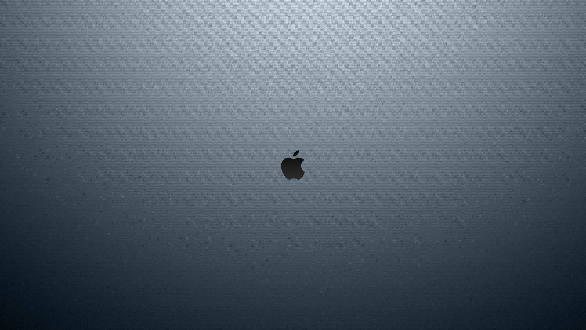 Apple標誌置中於深色漸變背景上