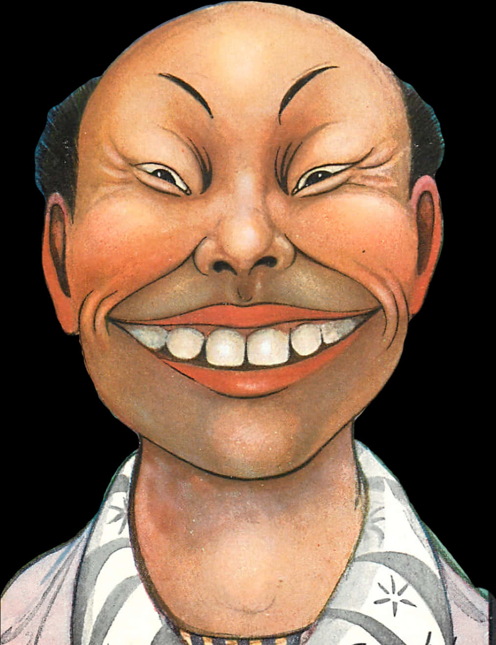 誇張微笑漫畫頭像 壁紙
