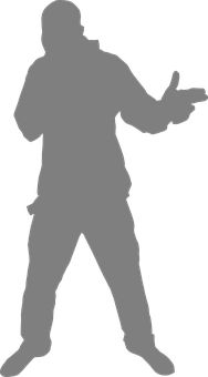 說唱歌手剪影演出