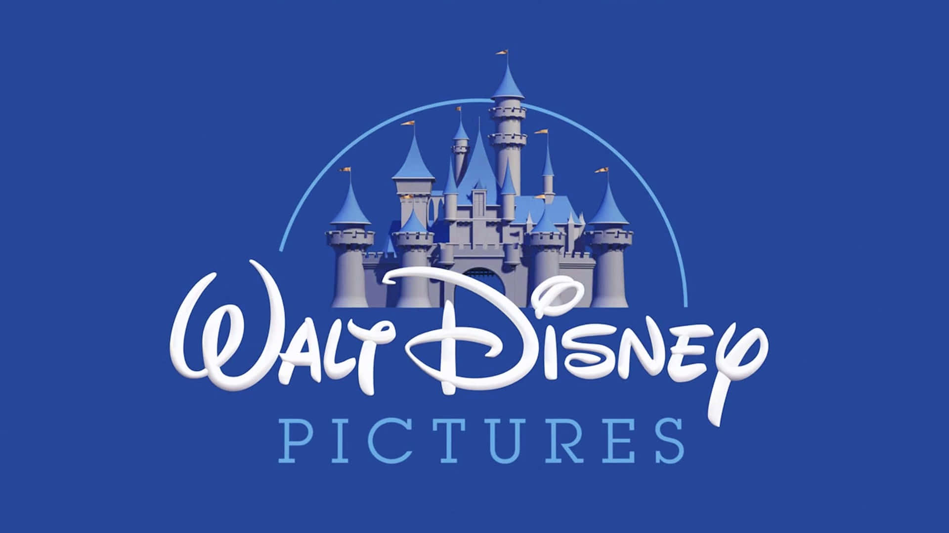 Walt Disney Pictures 標誌，藍色背景上有城堡和文字