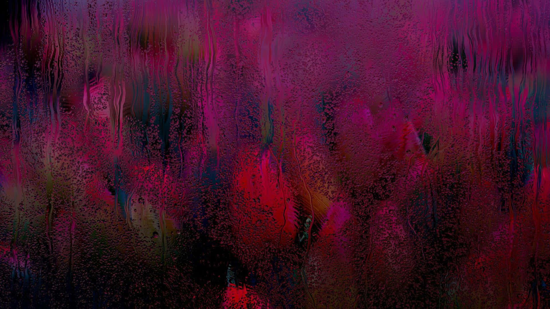 讓盯著螢幕都像夢境般的粉紅背景 壁紙 — 充滿活力的抽象洋紅色、深紅色和深紫色漩渦與條紋紋理和斑點細節融為一體。