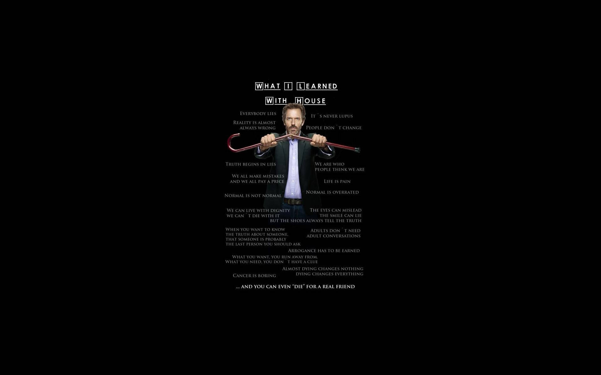 《醫神》的肖像，周圍有電視劇集語錄，背景為黑色。
