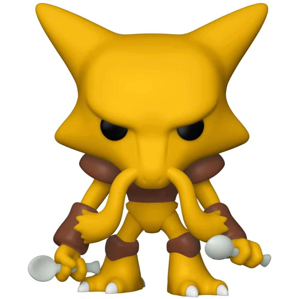 黃色Alakazam Funko Pop揸住兩隻匙羹。