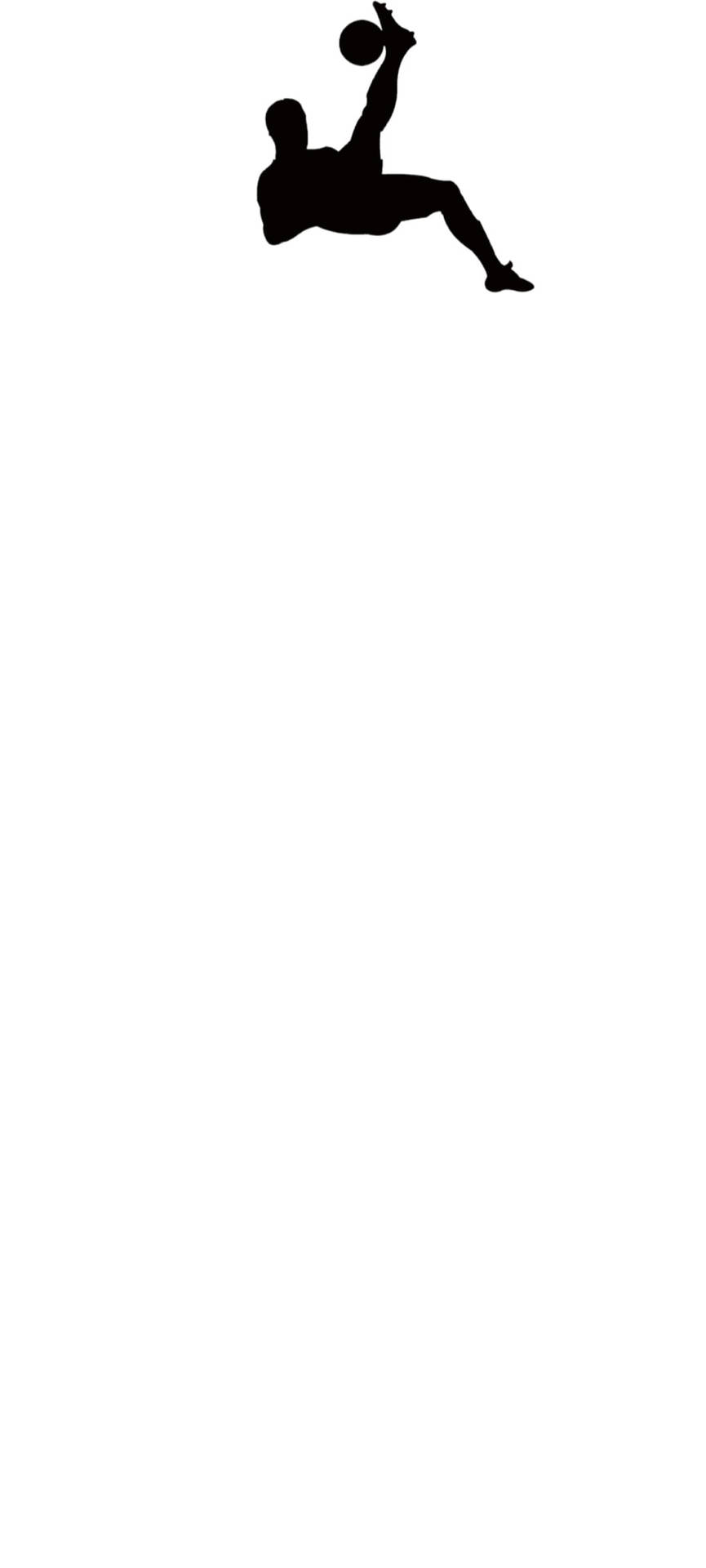 黑色剪影，籃球運動員跳起接球。