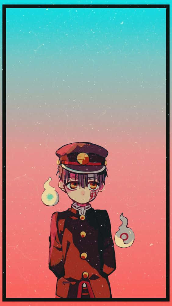 身穿制服、抽着煙的男孩 壁紙