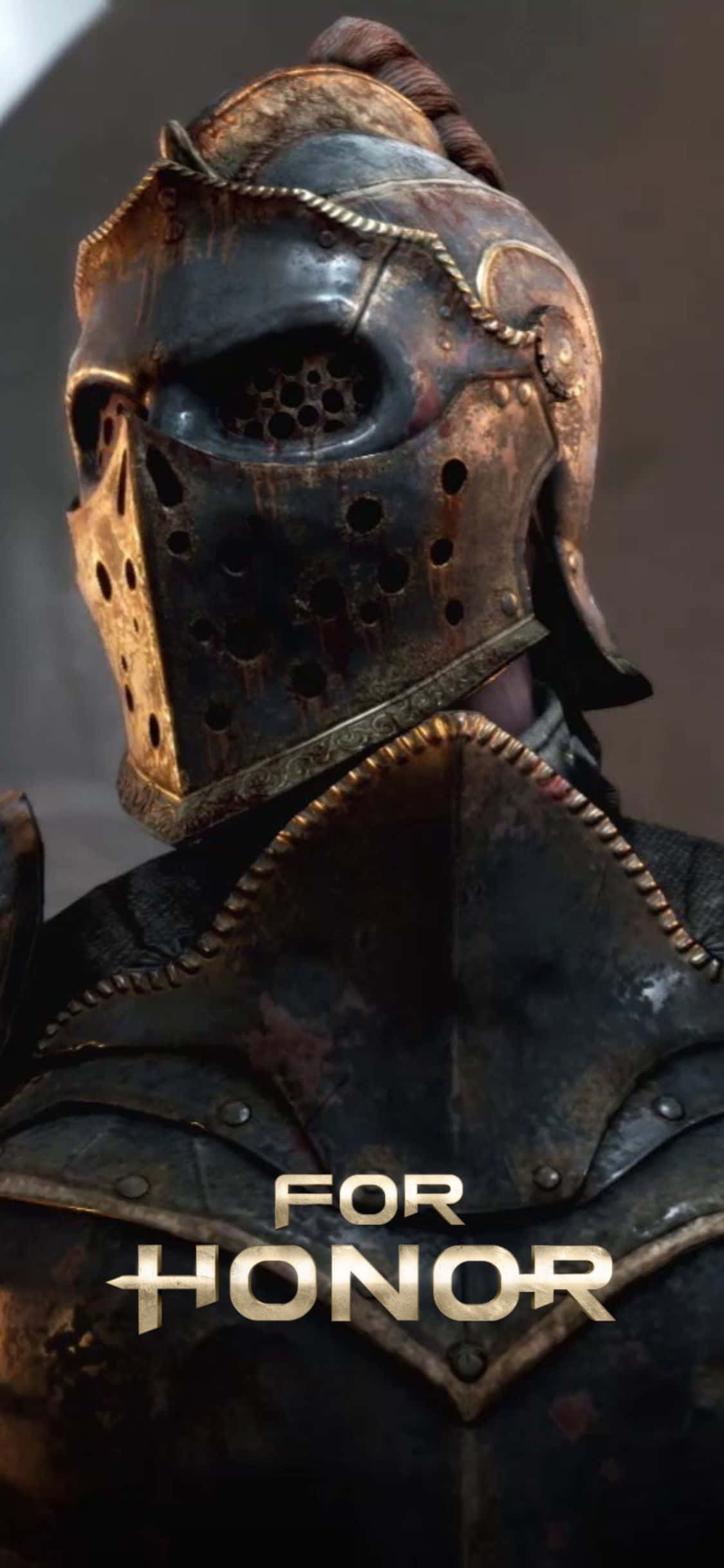 一個穿著盔甲嘅男人，上面寫住 for honor 壁紙