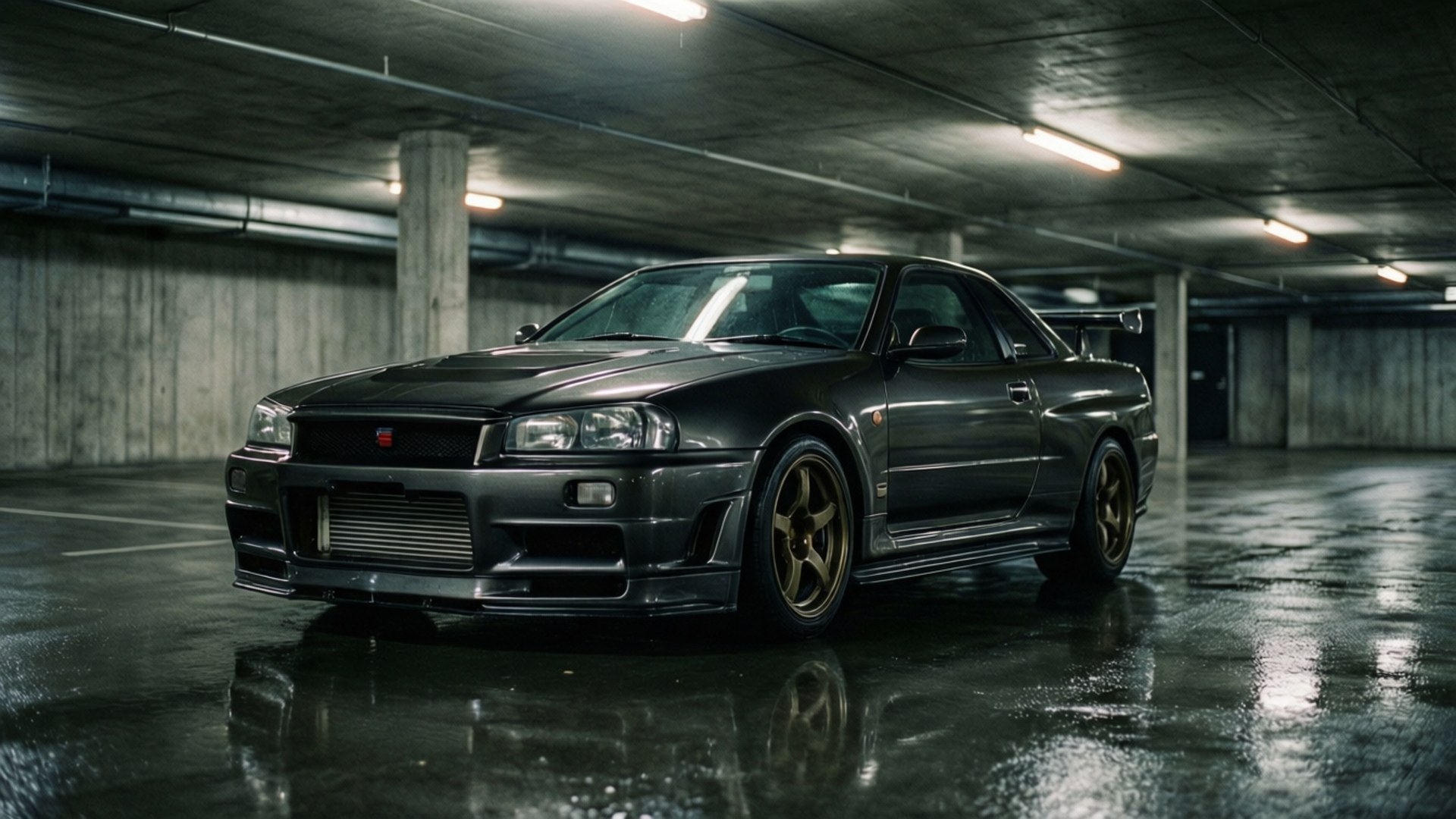 車房低角度R33 壁紙