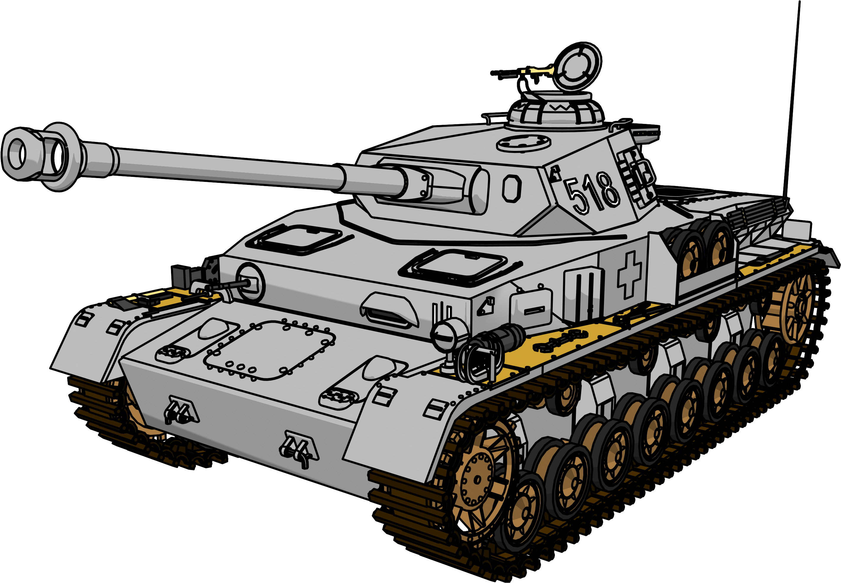軍事坦克插圖 壁紙