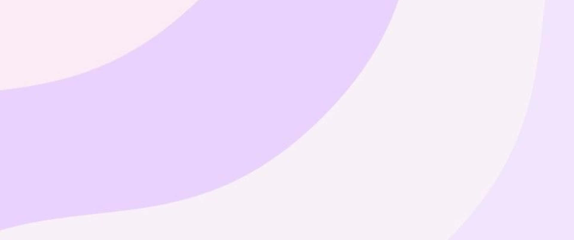 柔和的薰衣草色和白色抽象曲線在極簡背景上流動。