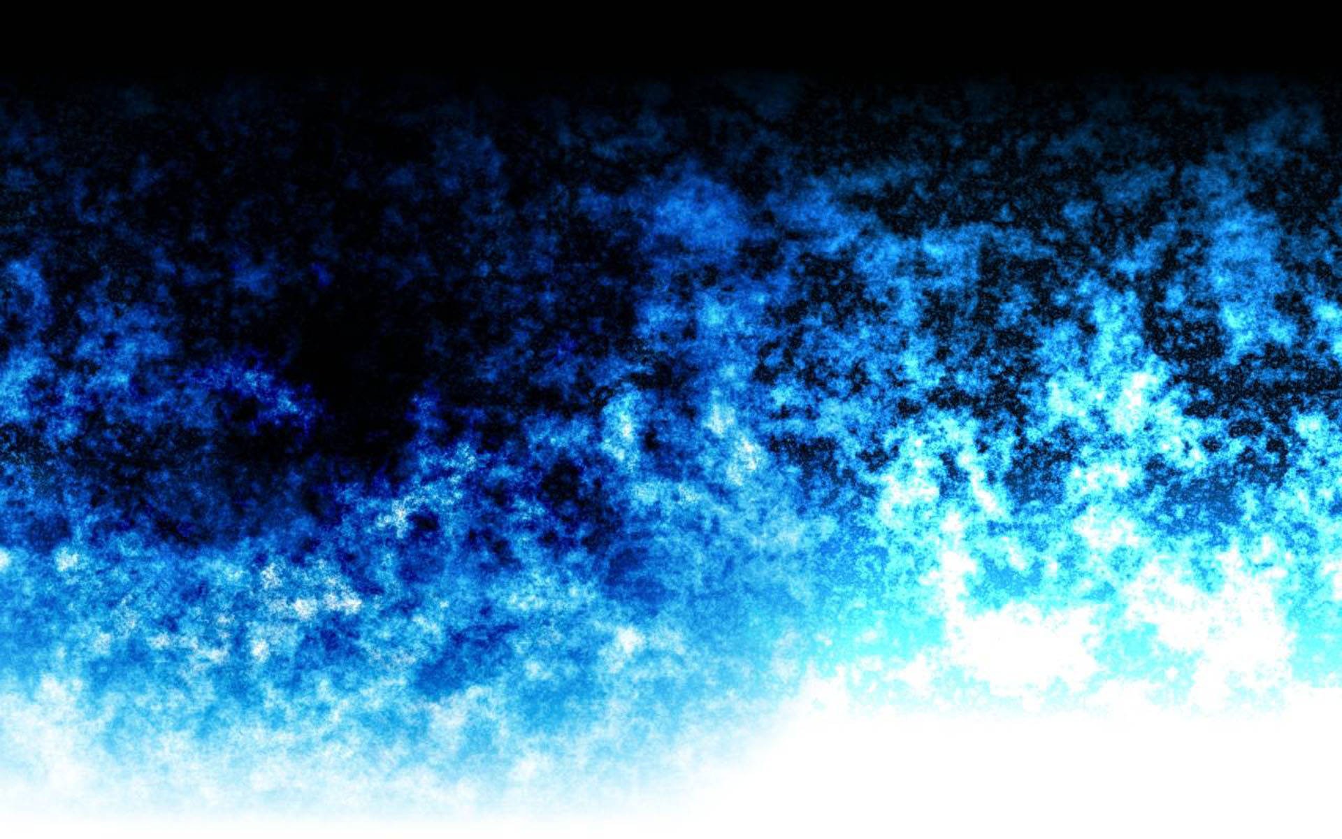 迷人的藍色火焰漸層 壁紙 — 一個宇宙星雲在深邃電藍色調中旋轉，襯托著漆黑的虛空，並帶有耀眼白色高光。