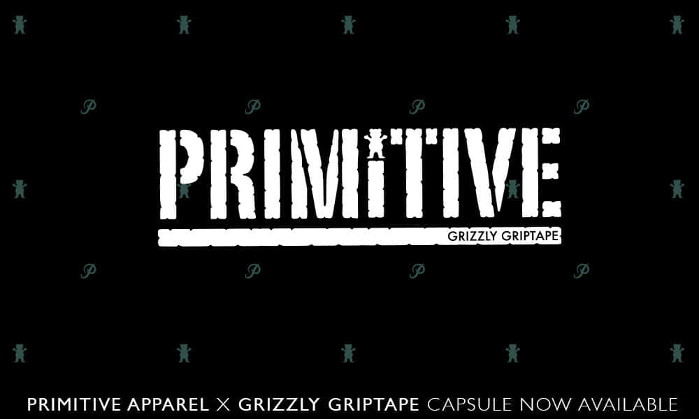 Primitive Apparel x Grizzly Griptape 膠囊系列標誌，帶有熊圖標。