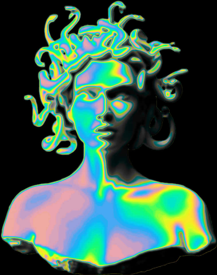 迷幻半身像藝術 壁紙