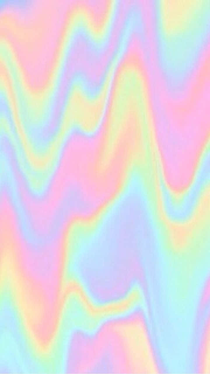 波浪形粉彩漸變，帶有柔和流動嘅顏色