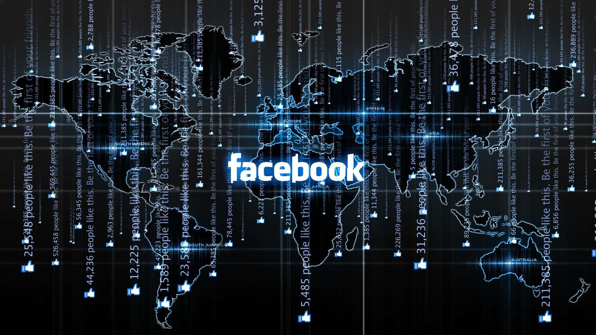 「透過Facebook與世界連繫！」 壁紙