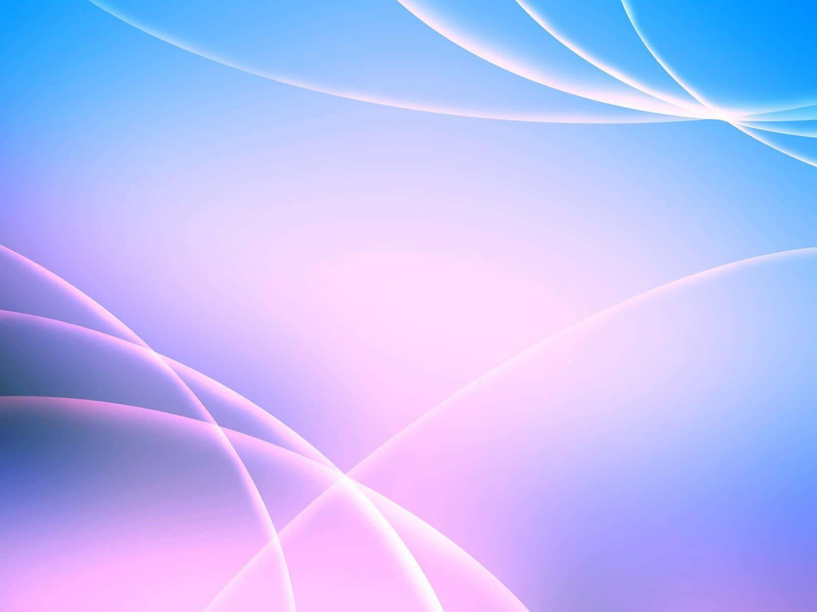 抽象數位藝術作品，帶有流動的粉藍和粉紅色曲線。