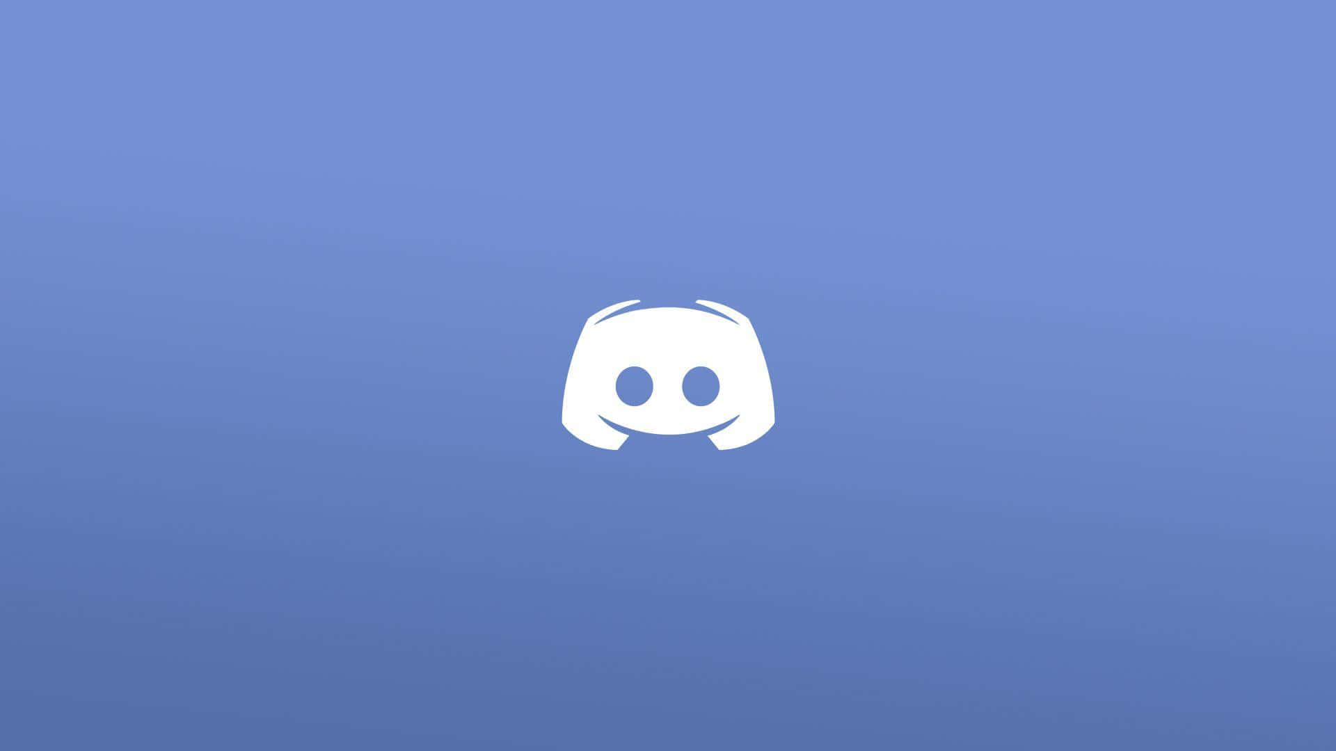 Discord 標誌在藍色漸變背景上