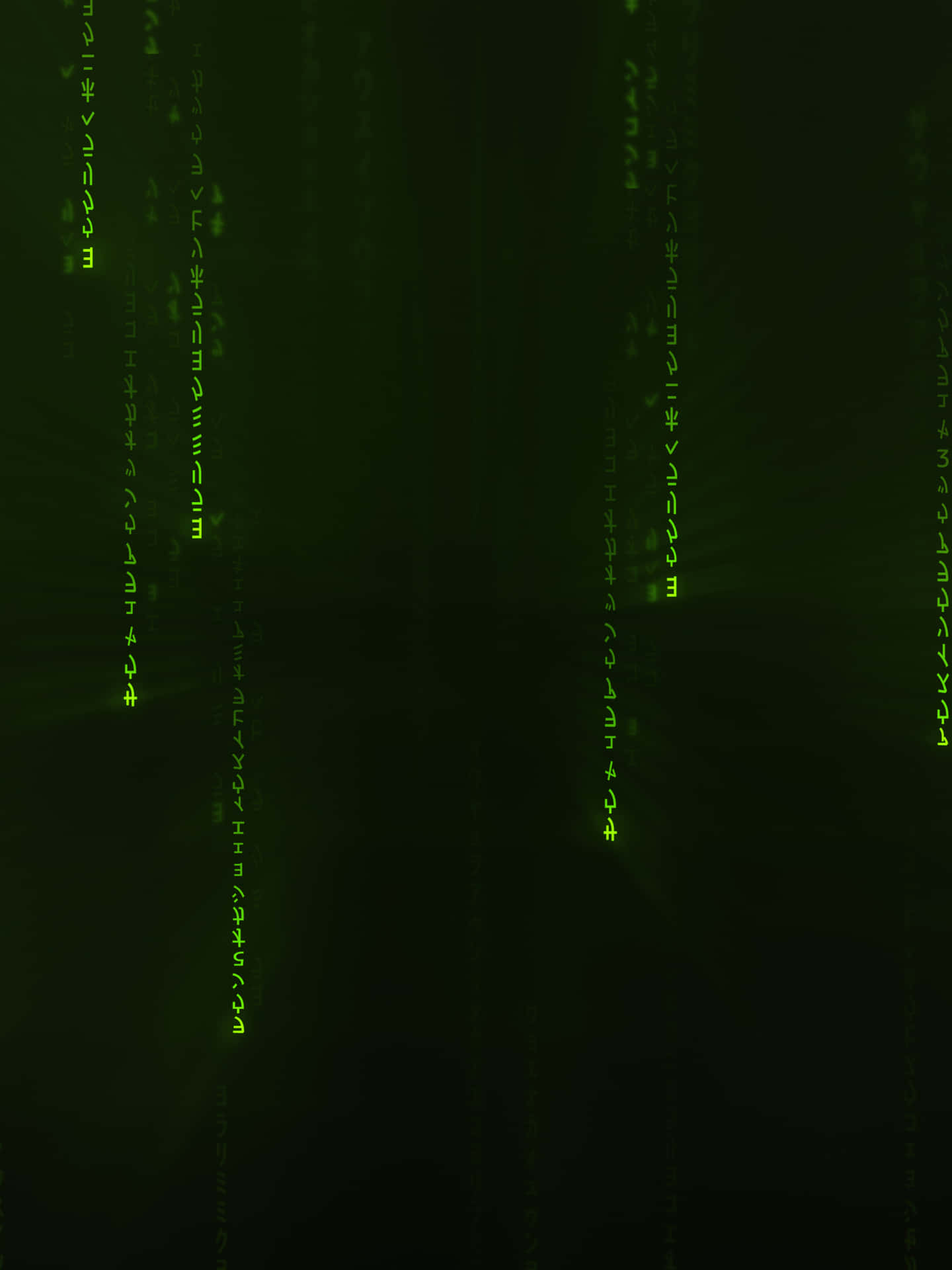 在黑暗的 Matrix 風格背景上落下的綠色數碼代碼。