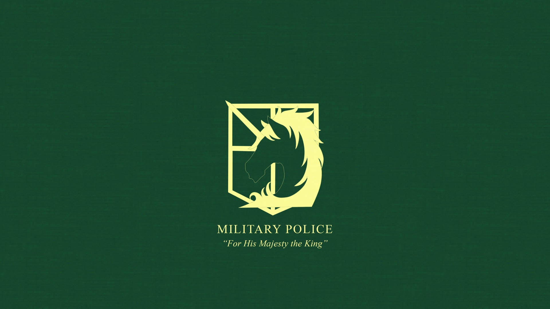 帶有馬頭和為國王陛下而設文字的憲兵徽章。