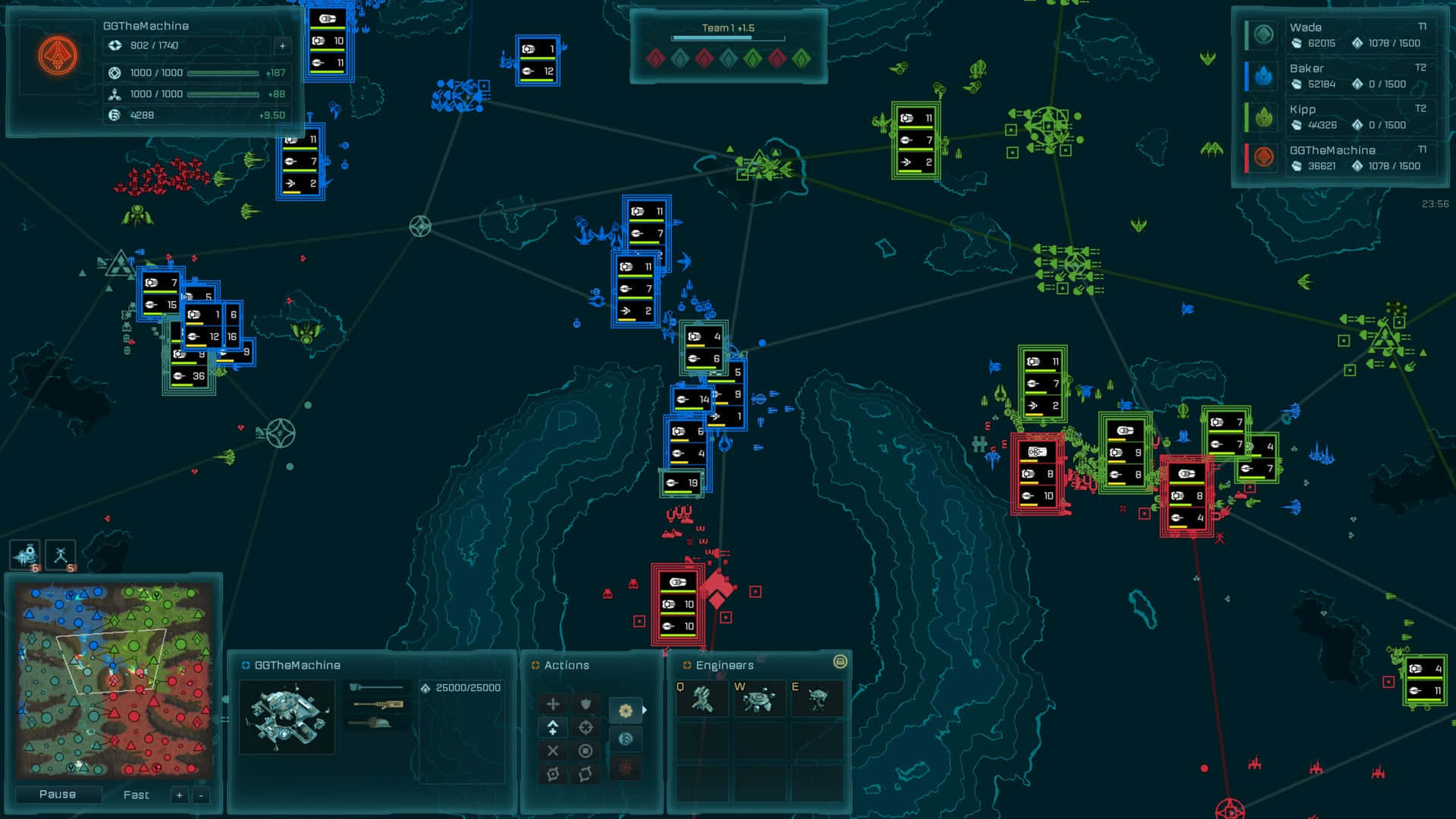 遊戲截圖，顯示地圖與多艘戰艦 壁紙