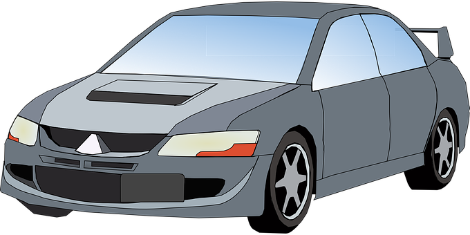 運動型轎車向量插圖 壁紙