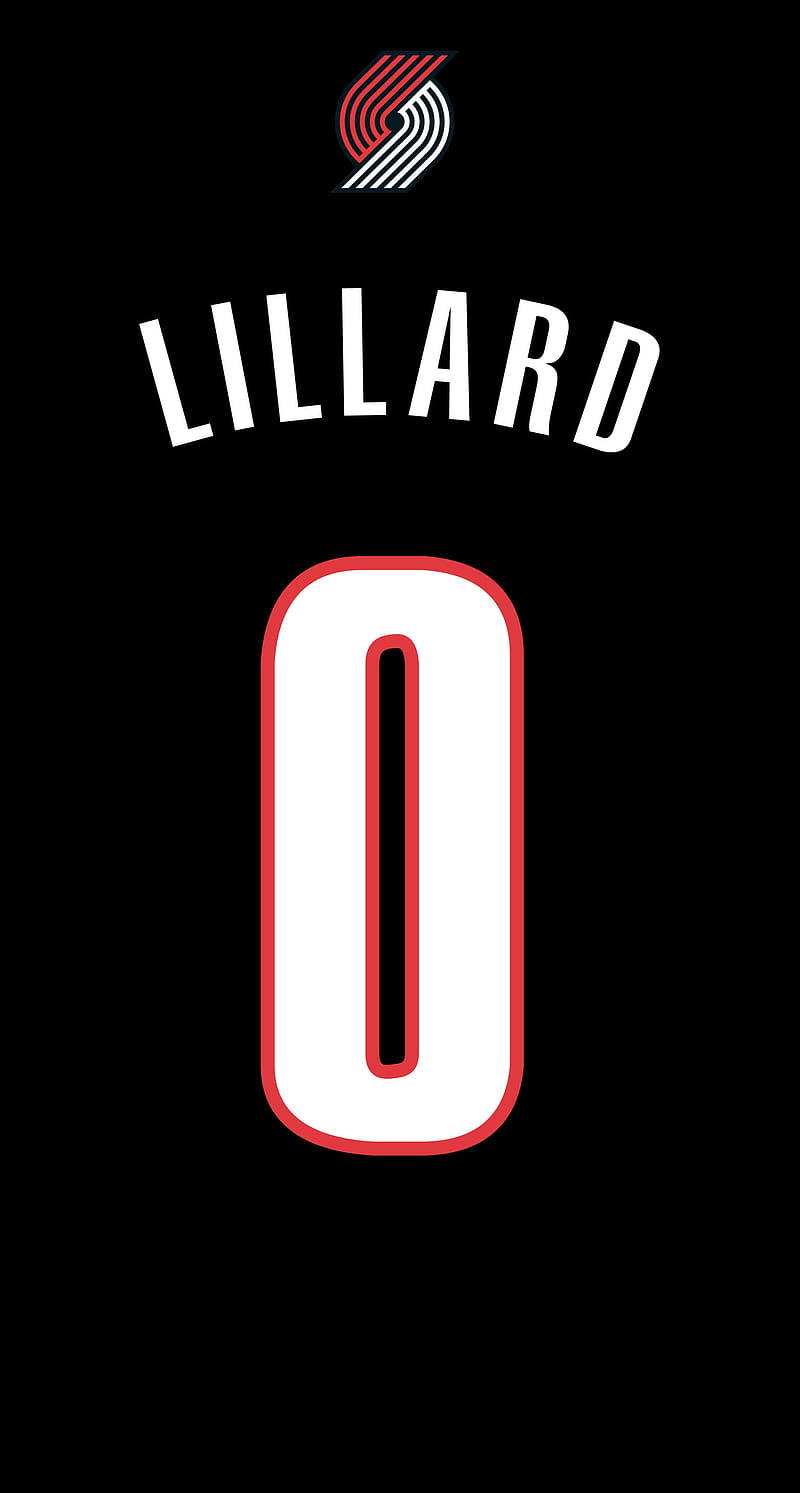 波特蘭拓荒者隊籃球球衣，名字為Lillard，號碼為0。