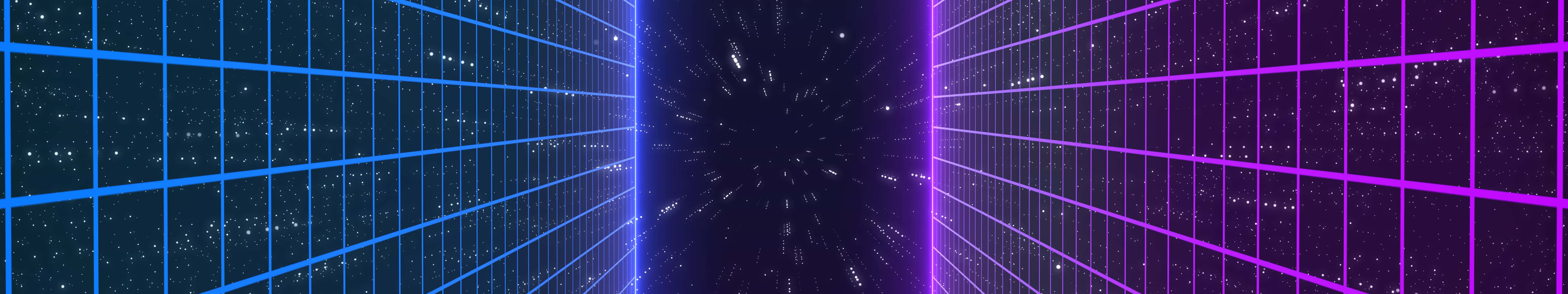 霓虹網格隧道逐漸退向星場中心。